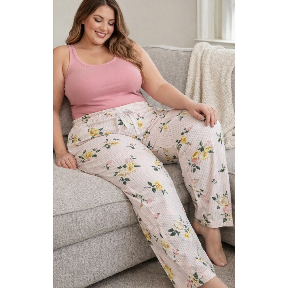 NWT Old Navy Floral Striped Pajama Lounge Pant XXL